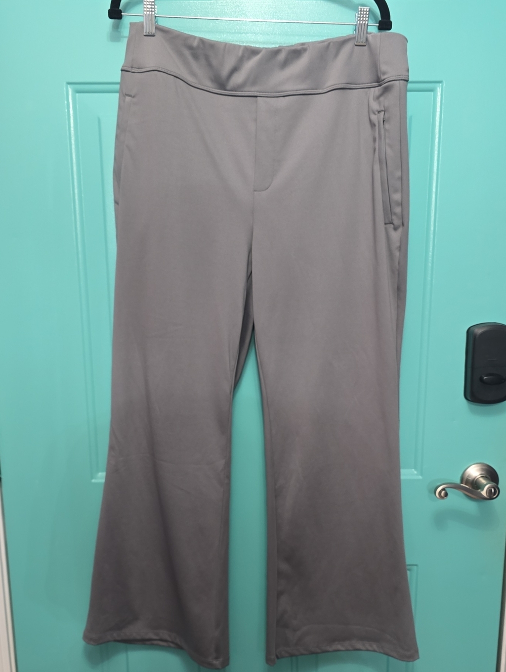 HALARA Gray Wide-Leg Ponte Pull-On Pants